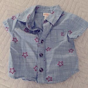 Cat and Jack collared tee, 0-3 months (never worn!)